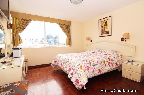 Departamento temporal en Miraflores para turistas y visitantes. Mínimo una (1) semana