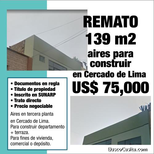 Ocasión: REMATO AIRES EN CERCADO DE LIMA