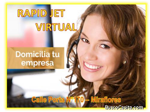 SE ALQUILA OFICINA VIRTUAL EN MIRAFLORES