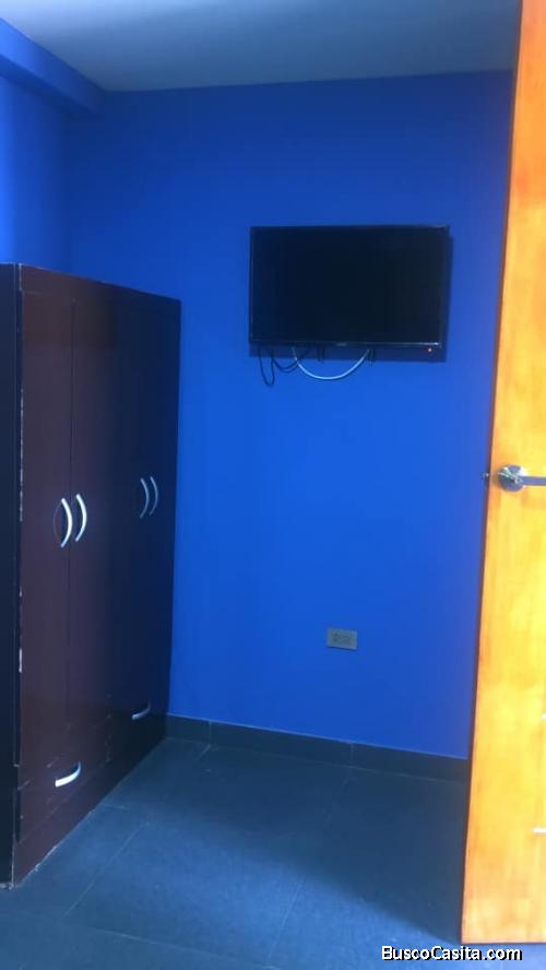 ALQUILO HABITACION AMOBLADA 2do.PISO (seminuevo) en Urb. LOS OLIVOS - NUEVO CHIMBOTE.  