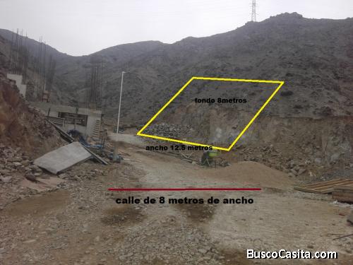 se vende ocasion terreno de 100m distrito sjl urb mangomarca altura del ipd 