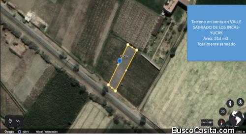 Venta de terreno en Valle sagrado- YUCAY