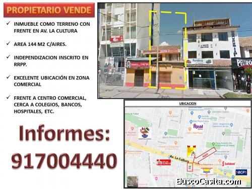 SE VENDE INMUEBLE COMO TERRENO EN CUSCO