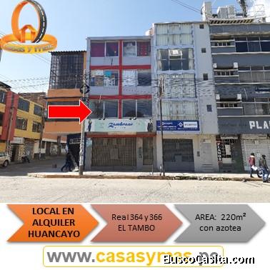 ALQUILO LOCAL y OFICINAS CENTRICO EN EL TAMBO – HUANCAYO: