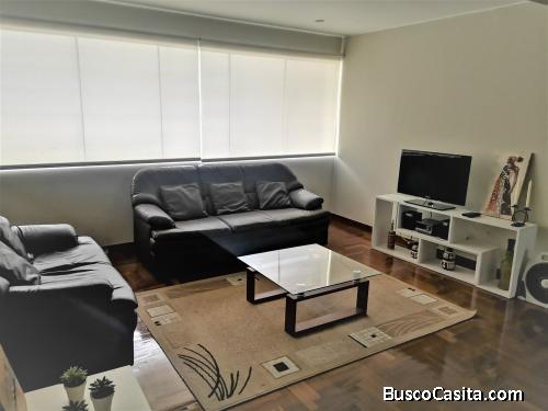 ALQUILER DPTO MIRAFLORES 2 DORM AMOBLADO 1 COCHERA