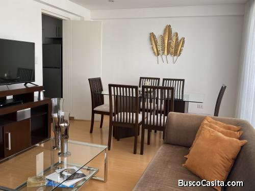 ALQUILO DEPARTAMENTO COMPLETAMENTE AMUEBLADO DE LUJO EN ZONA PRIVADA RESIDENCIAL EN PARTE BAJA DE CA