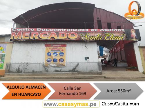 ALQUILO ALMACEN EN SAN ANTONIO – HUANCAYO
