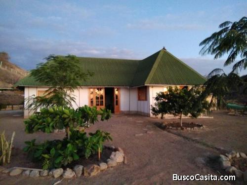 VENTA DE CASA DE PLAYA 110 M2 AMOBLADA MAS TERRENO 2 MIL M2, CANCAS, NORTE PERU