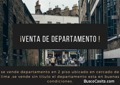 venta de Departamento cercado de lima