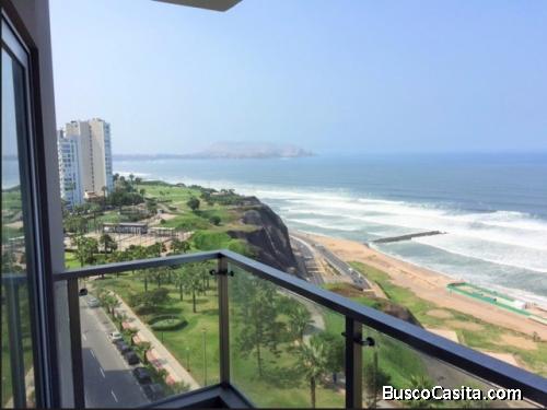 venta departamento Malecón de la Marina Miraflores con vista al mar directo 3 estacionamientos