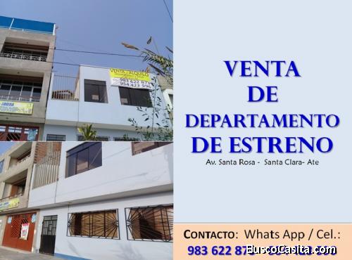 VENTA DEPARTAMENTO  EN  SANTA  CLARA  ATE