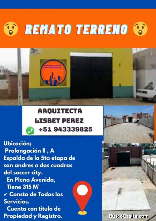 ???? REMATO TERRENO 315m2???????? Ubicación; Prolongación ll 