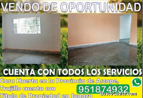 VENDO DE OPORTUNIDAD 