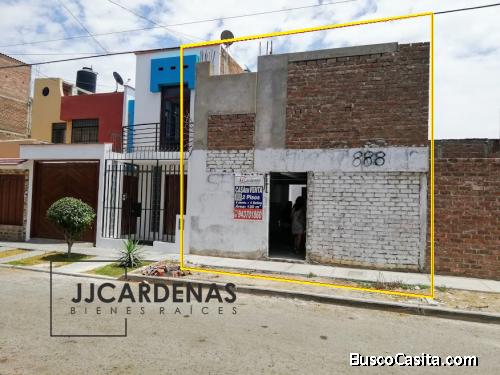 OCASIÓN! EN VENTA CASA PARA ACABADOS, 2 PISOS, URB SAN ANDRÉS V ETAPA, TRUJILLO