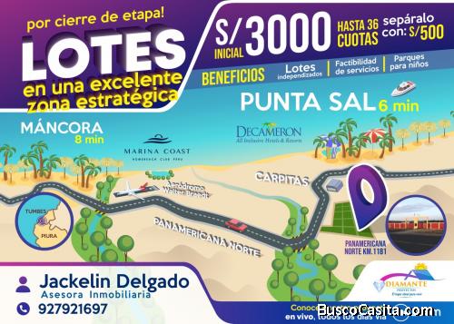 LOTES EN PUNTA SAL - TUMBES