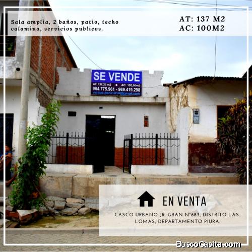 ¡SE VENDE LOCAL EN LAS LOMAS, PIURA!