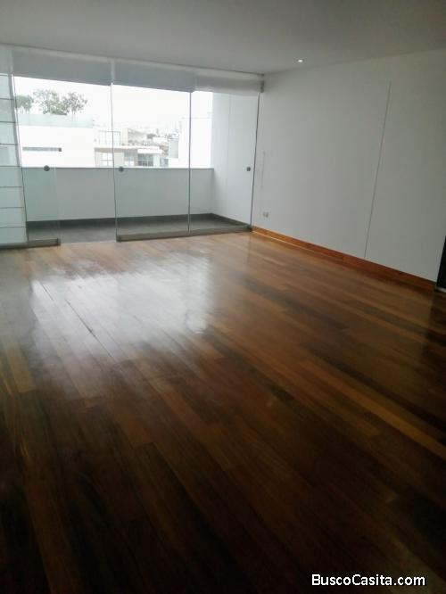 ALQUILO DPTO.SAN ISIDRO CERCA PQE.PERA DEL AMOR 150M2 3DORMS.2COCHERAS S/.3,800