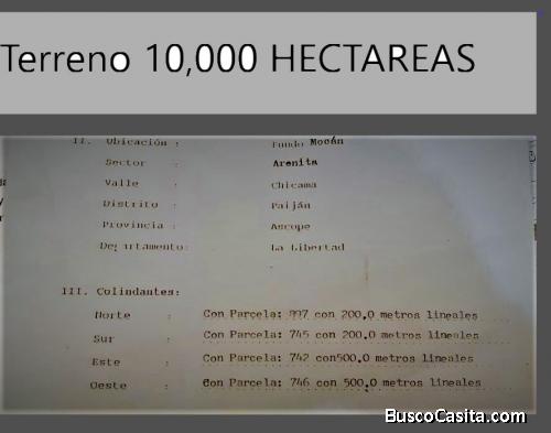 Ocasión Vendo Terreno 10,000 HECTAREAS en Paijan - Ascope (La Libertad) 