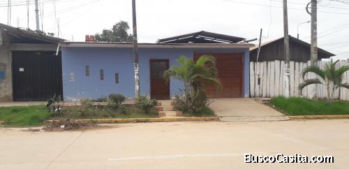 Casa de material noble, en el distrito turístico de Yarinacocha-Pucallpa-Perú