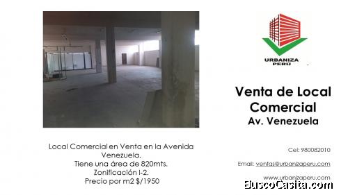 Vendo Local Comercial Av Venezuela