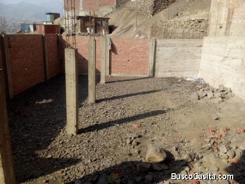  Vendo Terreno Semi Construido de 120 metros 