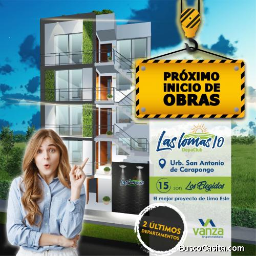 SE VENDE DEPARTAMENTO EN CARAPONGO, ATE VITARTE, SANTA ANITA, SANTA CLARA