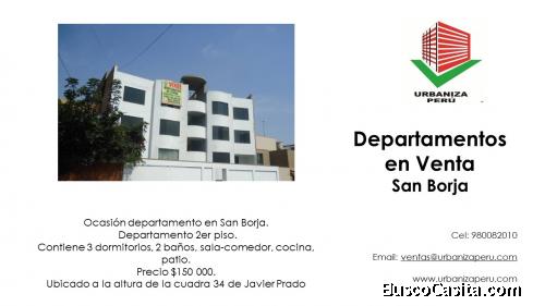 Departamento en Venta en San Borja