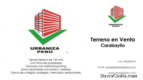 Terreno en venta en Carabayllo