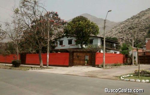 VENDO HERMOZA CASA DE CAMPO EN CHACLACAYO 