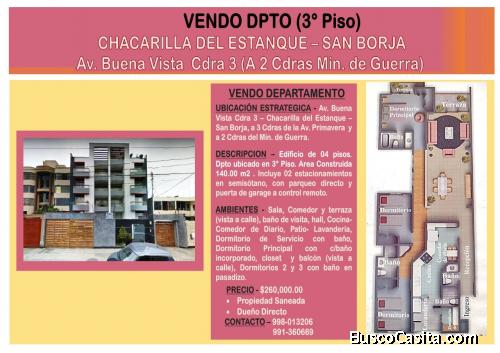 Departamento en venta San Borja