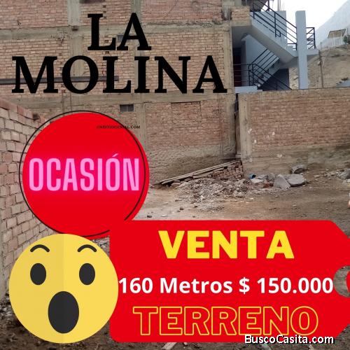 TERRENO BARATO LA MOLINA LIMA ESTE CERCA A OVALO LOS CONDORES 160 METROS