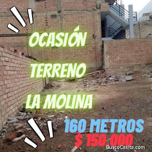 BUSCAS TERRENO BARATO EN LA MOLINA ? OCASION 160 METROS