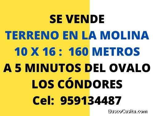 OCASION VENTA DE TERRENO EN LA MOLINA COOPERATIVA HIJOS DE CONSTRUCTORES DOCUMENTOS EN REGLA