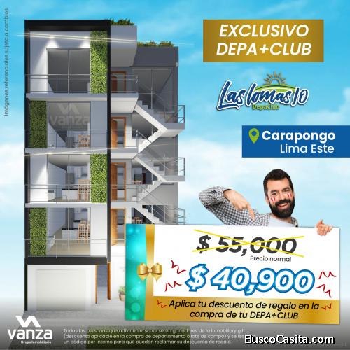 SE VENDE DEPARTAMENTO EN CARAPONGO, ATE VITARTE, SANTA ANITA, SANTA CLARA