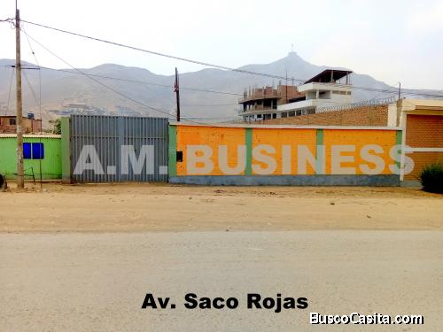 Atención Empresarios. Terreno En Venta. Proyecto Inmobiliario En Misma Avenida Saco Rojas (ex- San J