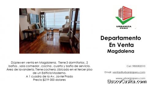 Departamento en Venta Magdalena