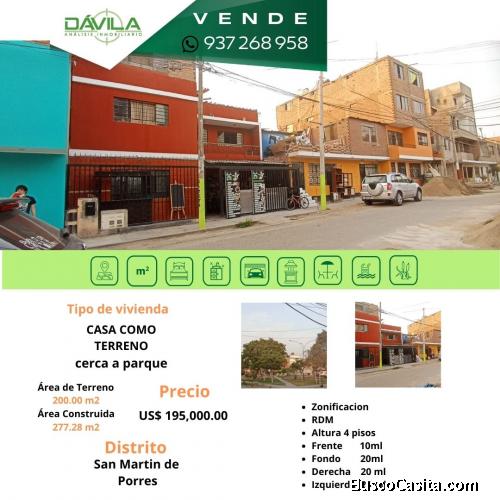 VENTA TERRENO - CONDEVILLA - SAN MARTIN DE PORRES 