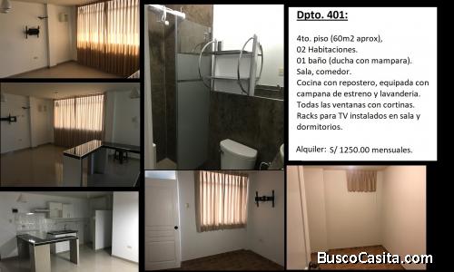 2 Departamentos en Estreno! ATE Urb. Santa Raquel Ruben Dario