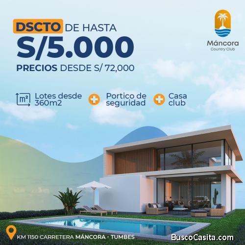 LOTES A LA VENTA EN MÁNCORA 