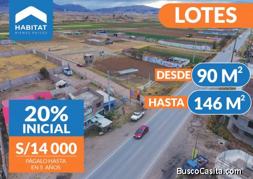 REMATE DE TERRENOS EN PILCOMAYO A MEDIA CUADRA DE LA CARRETERA CENTRAL MARGEN DERECHA