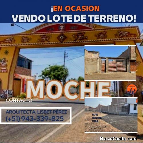 EN OCASION VENDO LOTE DE TERRENO! zona Céntrica MOCHE 
