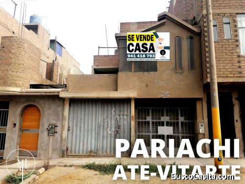 VENTA DE CASA EN ATE, LIMA - Residencial PARIACHI etapa III (FRENTE A PARQUE). 