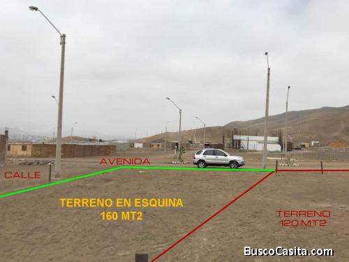 Urgente por viaje vendo terreno en esquina en Pucusana.