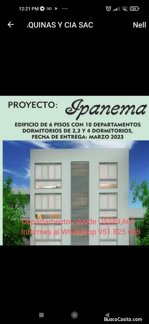 DEPARTAMENTOS NUEVOS EN MARANGA SAN MIGUEL