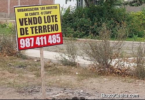 OCASION VENTA DE TERRENO EN LOS HUERTOS DE CAÑETE