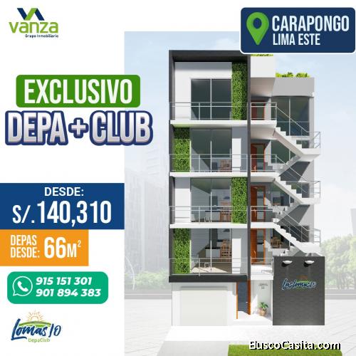SE VENDE DEPARTAMENTOS EN CARAPONGO, SANTA CLARA, VITARTE