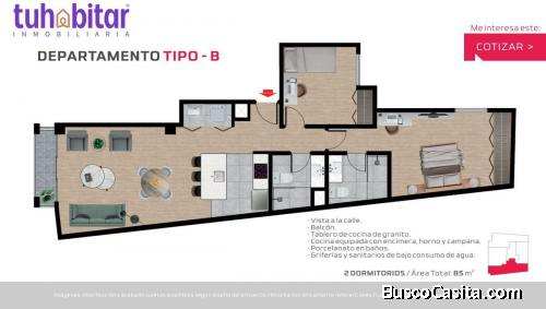 Departamento en el corazón de Miraflores