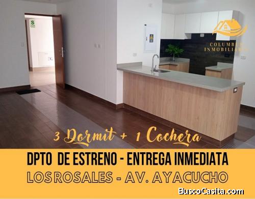 Surco Los Rosales Av Ayacucho - Venta Departamento DE ESTRENO y Entrega Inmediata 89 m²