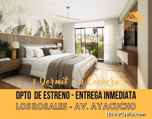 Surco Los Rosales Av Ayacucho - Venta Departamento DE ESTRENO y Entrega Inmediata 100m² - 3dorm + 1c