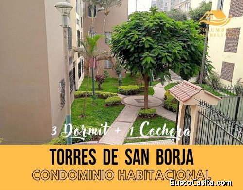 Condominio Habitacional Torres de San Borja! Venta Departamento 3dorm + 1cochera